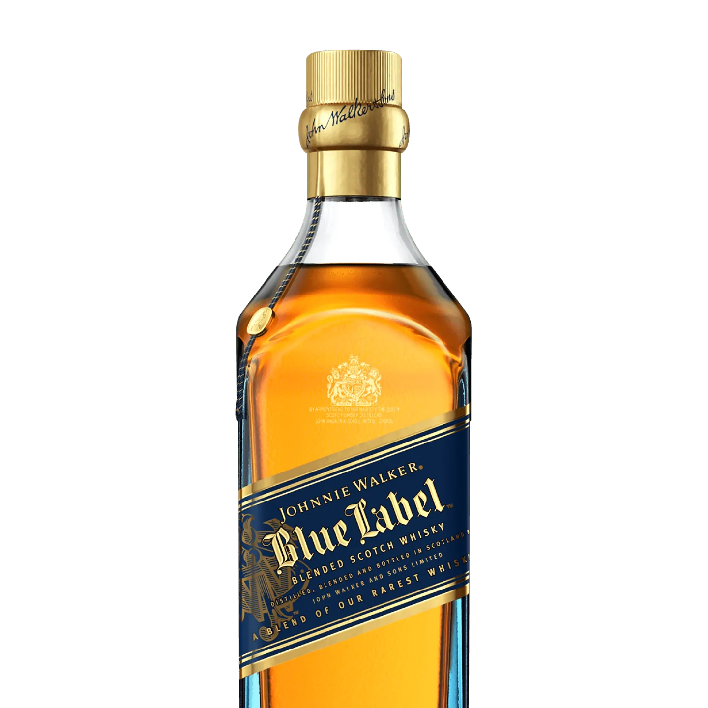Johnnie Walker Blue Label Blended Scotch Whisky Halffront